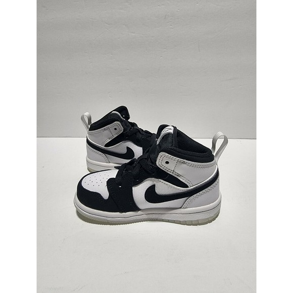 New Nike Air Jordan 1 Mid TD Diamond Shorts White DN4322-100 Toddler Size 7C - Picture 8 of 10